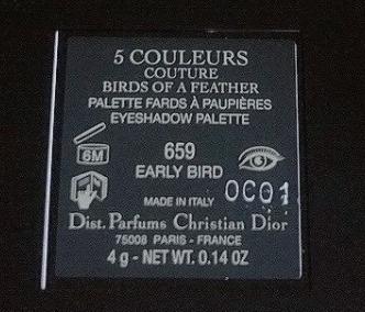 Dior Couleurs Couture Birds of A Feather #5 Eyeshadow Limited Edition
