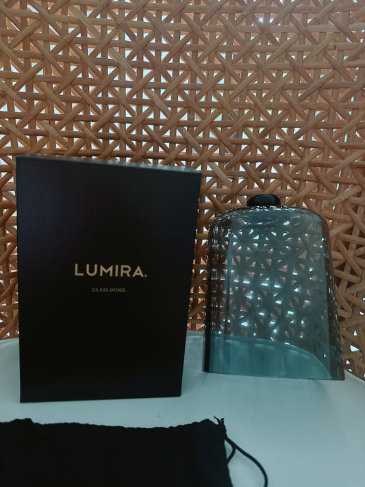 LUMIRA Glass Dome – Smoked Glass Candle Dome