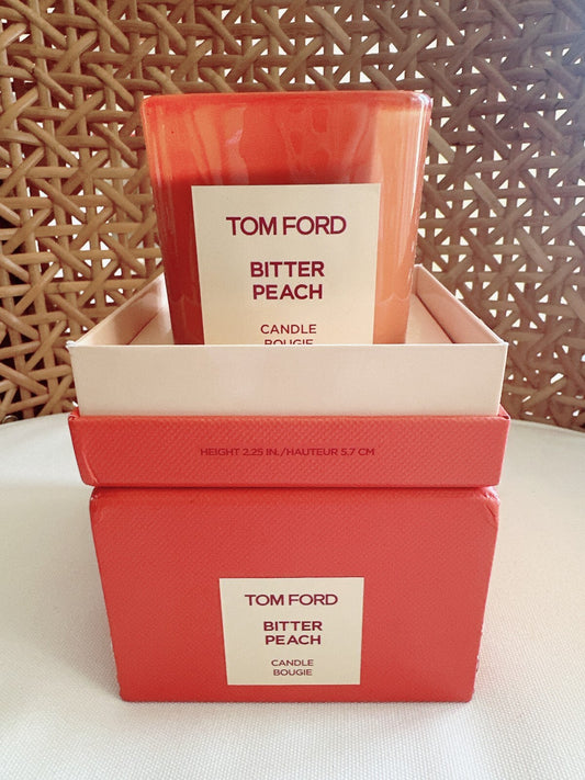 Tom Ford Bitter Peach Candle 200g – Luxury Home Fragrance (Imperfect, Brand New)