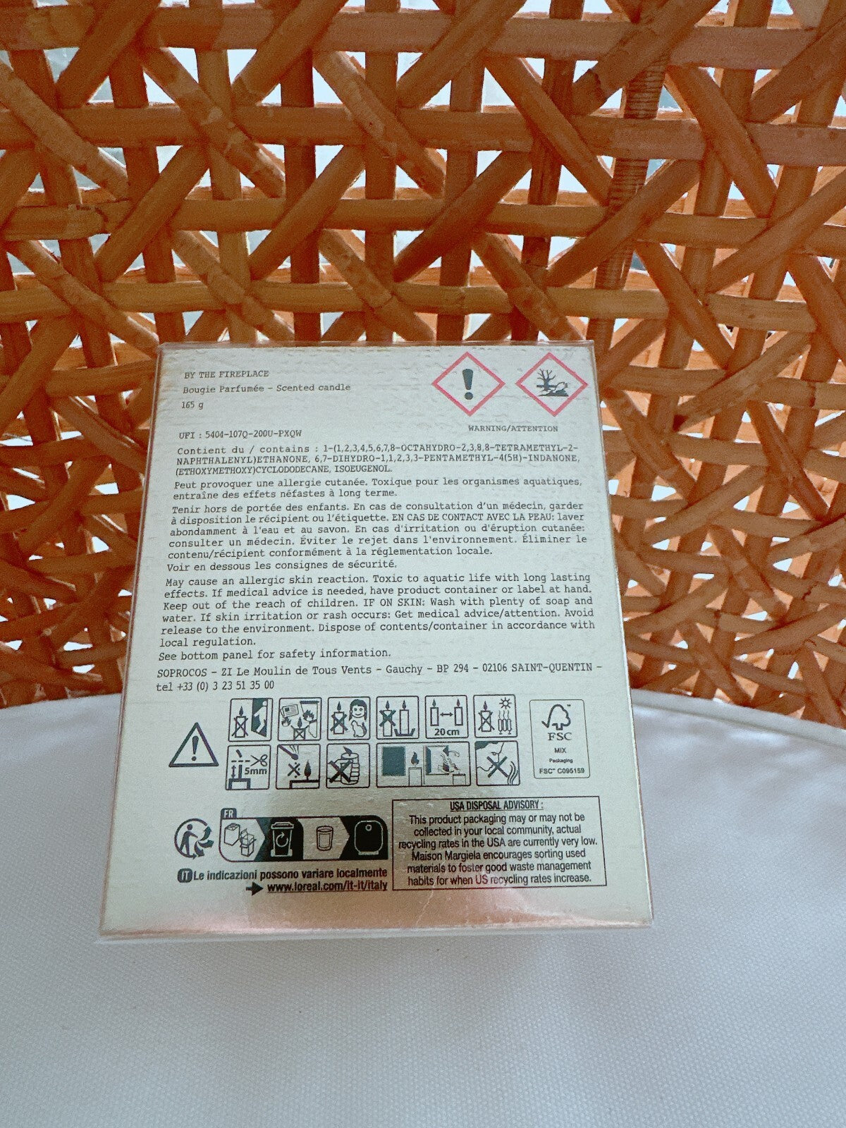 Maison Margiela Replica By the Fireplace Candle 165g – Limited Edition Luxury Scent