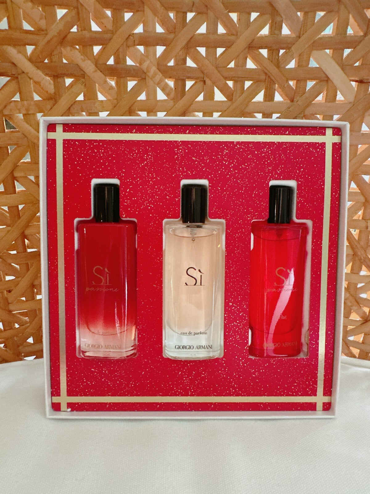 Giorgio Armani Sì 3x15ml Fragrance Gift Set EDP – Luxury Mini Perfume Collection